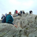The waiting area on top of tryfan